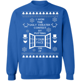 Funny I won the ugly Christmas Sweater Contest ugly sweater sweatshirt