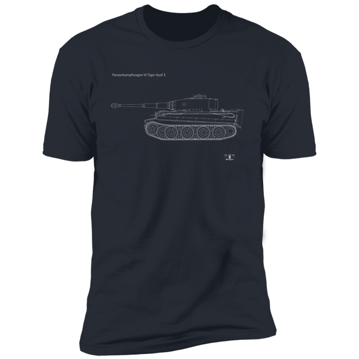 Tiger Tank Blueprint t-shirt