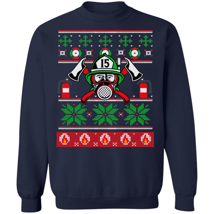 Fireman Firefighter Ugly Christmas Sweater sweatshirt