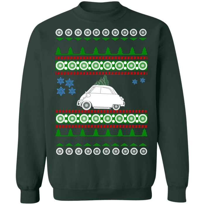 BMW Isetta Ugly Christmas Sweater new tree