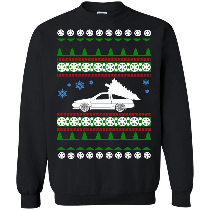 toyota ae86 hachiroku ugly christmas sweater sweatshirt