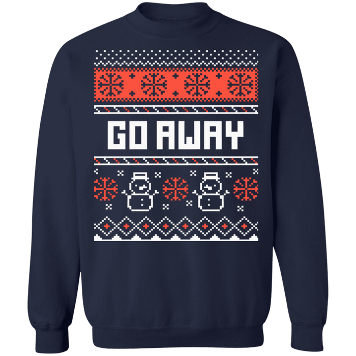 Go Away Grinch ugly christmas sweater sweatshirt