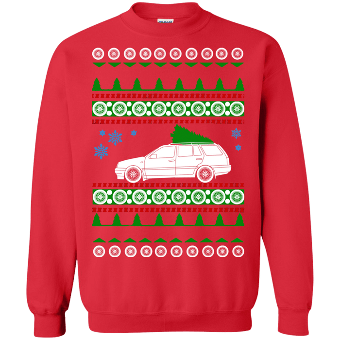 german car car like a Mk3 Golf Variant Ugly Christmas Sweater sweatshirt