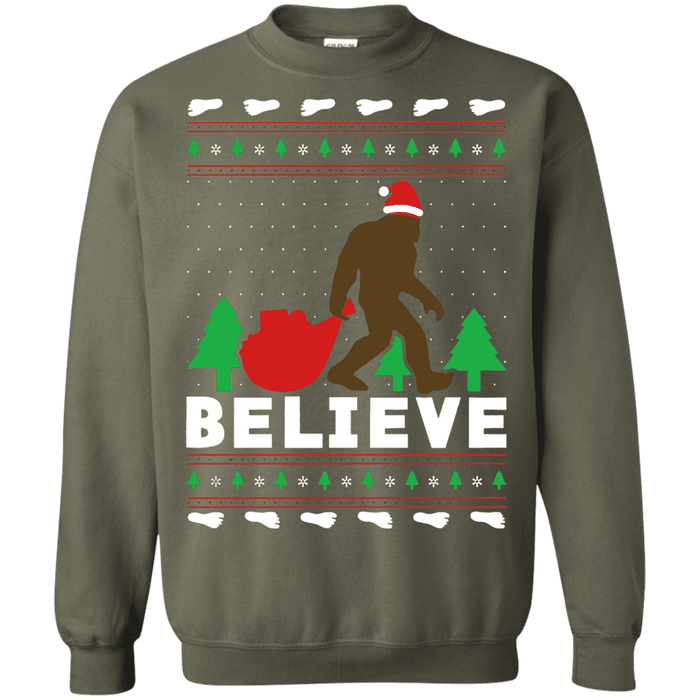 Sasquatch BigFoot Ugly Christmas Sweater sweatshirt