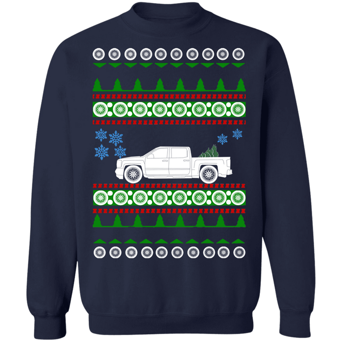 Truck like a 2016 Chevy Crewcab Short bed Ugly Christmas Sweater Sweatshirt