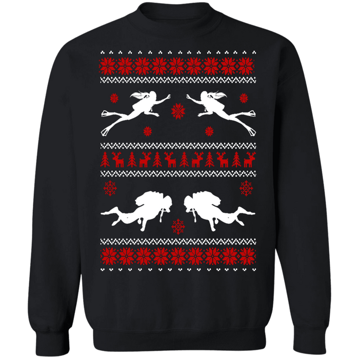 Scuba Diver Ugly christmas sweater diving