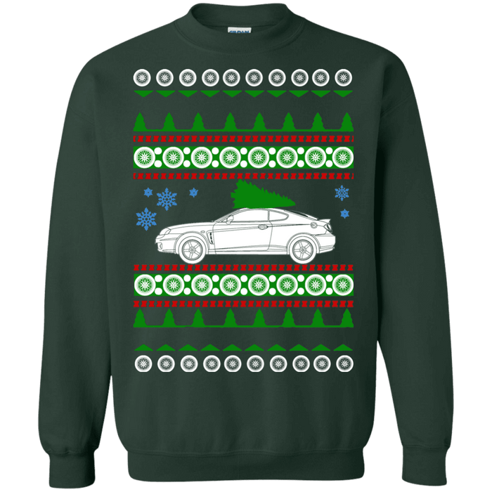 Hyundai Tiburon 2nd gen ugly christmas sweater sweatshirt