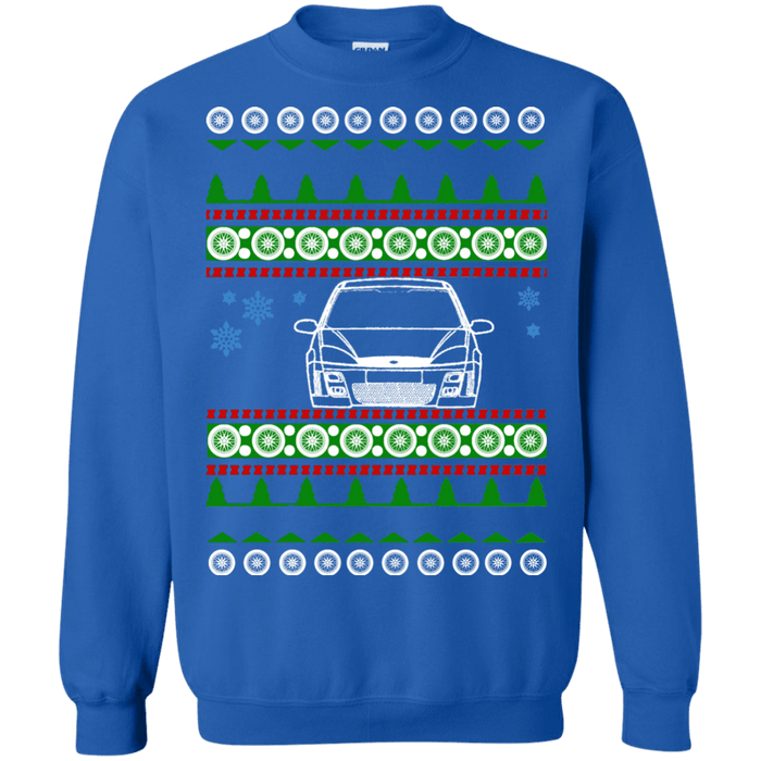 Ford Focus mk1 front outline ugly christmas sweater sweatshirt