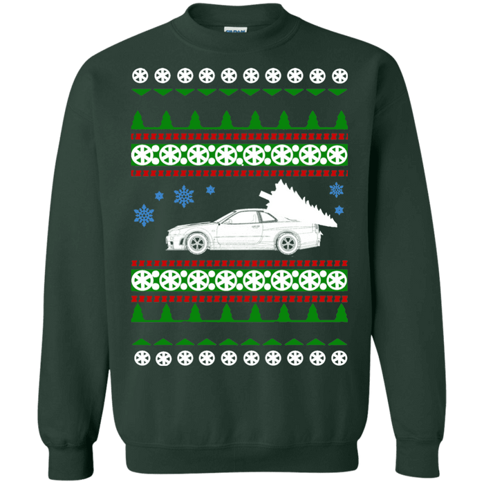 R34 gtr ugly christmas sweater sweatshirt