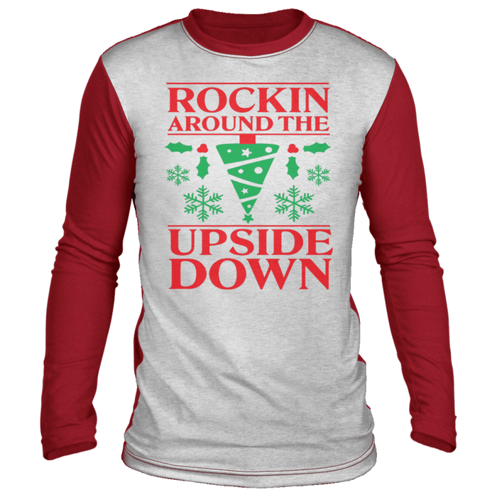 Upside Down Eleven Color Block Ugly Christmas Sweater sweatshirt