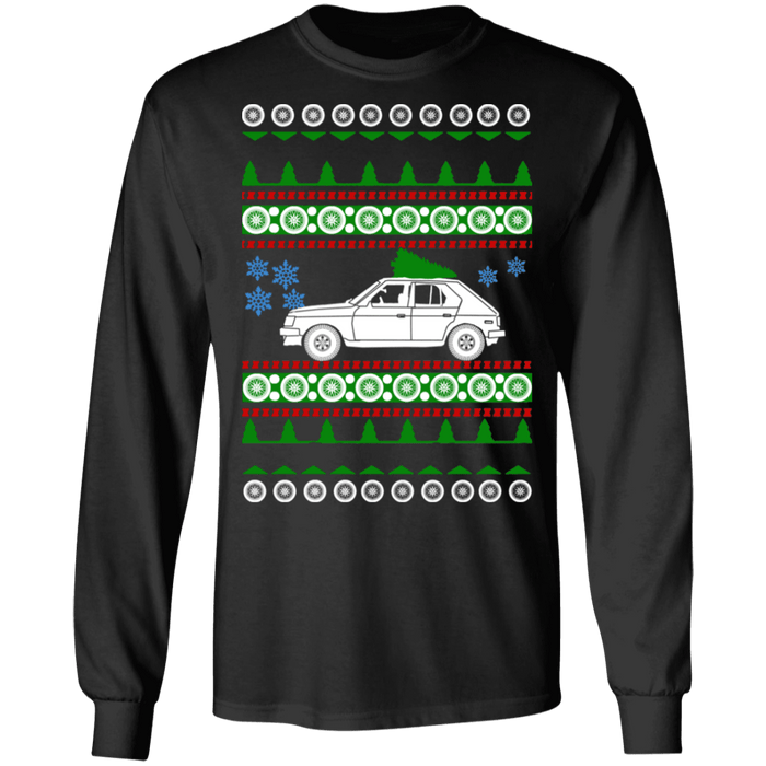 american car or truck like a  Omni GLH turbo Ugly Christmas Sweater Long Sleeve t-shirt sweatshirt