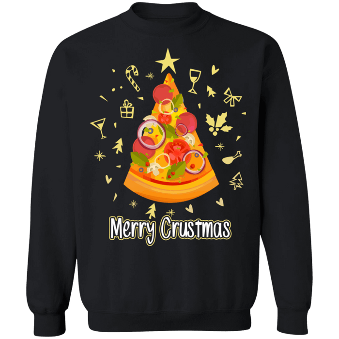 Pizza Lovers Ugly Christmas Holiday Sweater sweatshirt