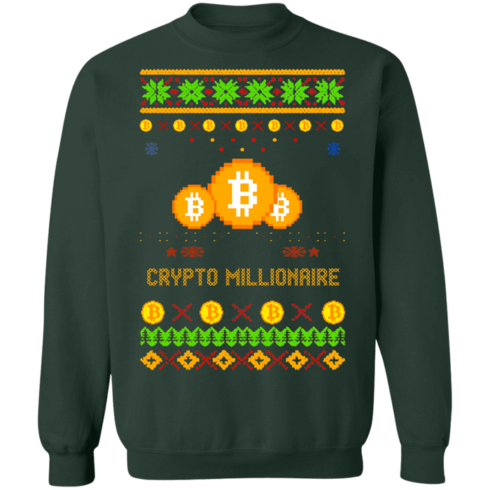 Crypto Millionaire Ugly Christmas Sweater Sweatshirt