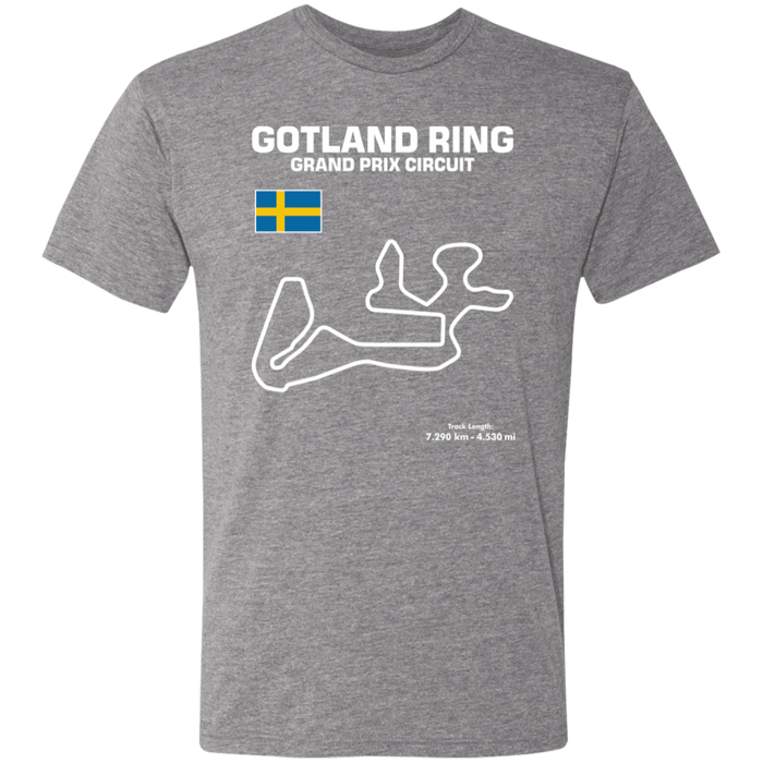 Gotland Ring Grand Prix Circuit Track Series Tri-blend T-shirt