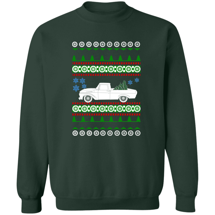 Ford F100 1961 truck Ugly Christmas Sweater Sweatshirt