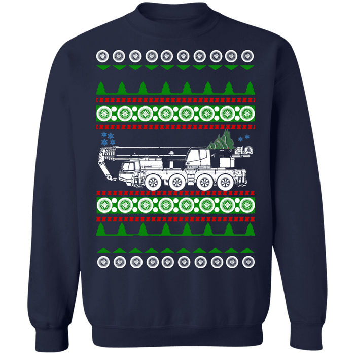 Crane Operator Truck Heavy Equipment Ugly Christmas Sweater