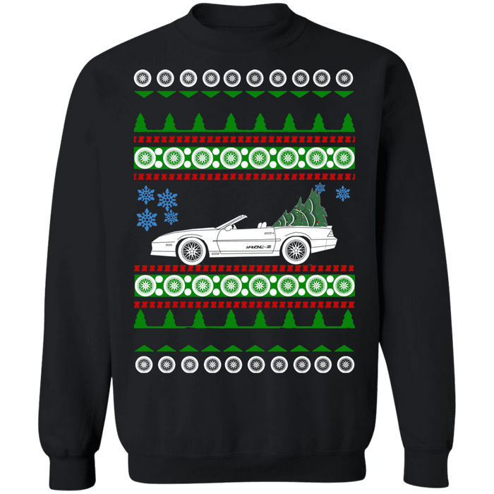 Chevy Camaro 3rd gen IROC-Z Ugly christmas sweater sweatshirt convertible