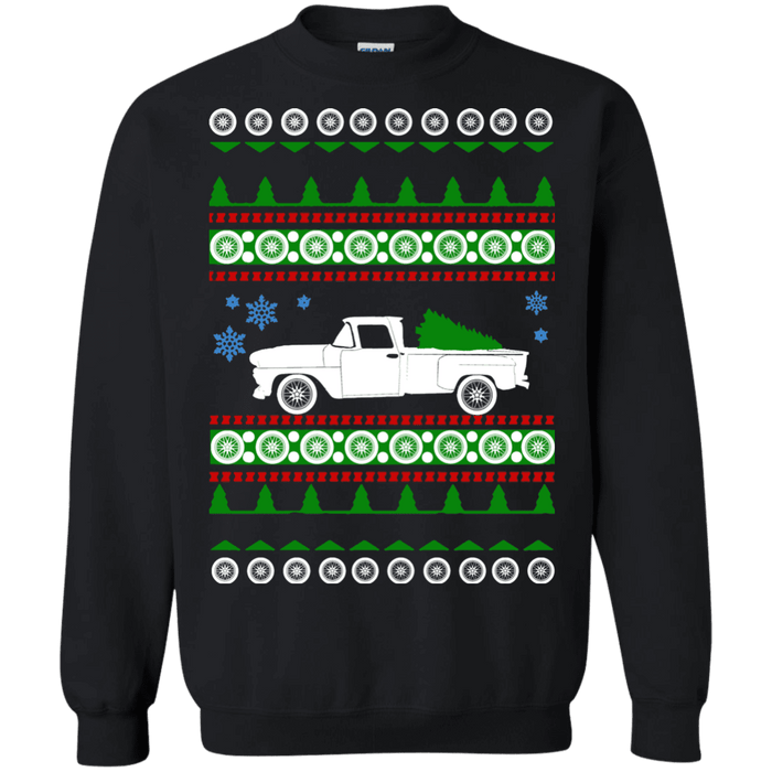 Chevy C10 Stepside Truck 1969 Ugly Christmas Sweater sweatshirt