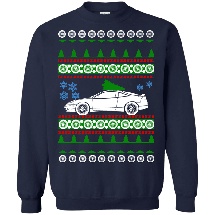 Mitsubishi Eclipse 1997 GSX 2nd generation Ugly Christmas Sweater sweatshirt