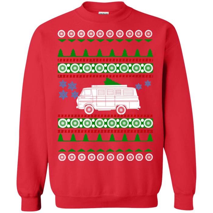 Ford Econoline Van 1967 Ugly Christmas Sweater sweatshirt