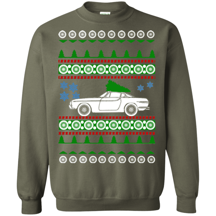 Swedish Car like a  P1800 1961 Ugly Christmas Sweater sweatshirt