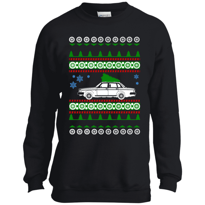 volvo 240 ugly christmas sweater youth