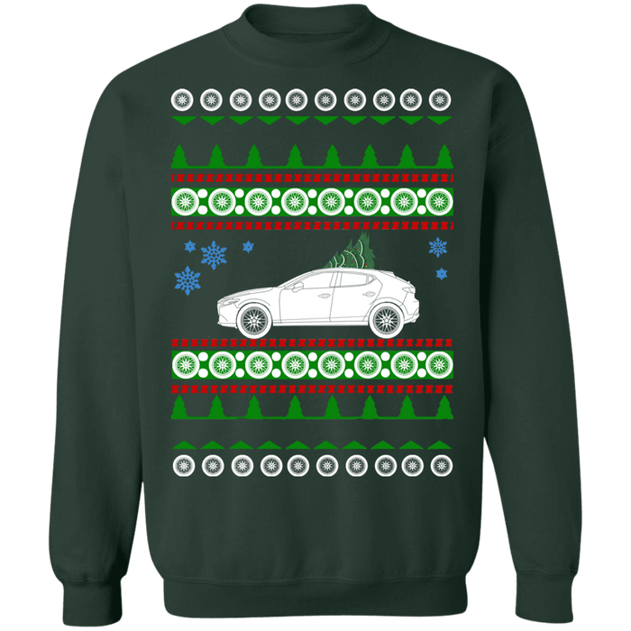 Mazda 2020 3 Hatchback ugly Christmas Sweater sweatshirt