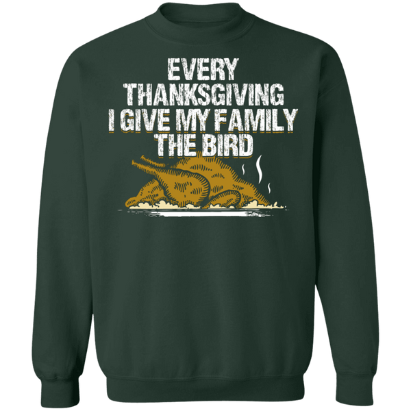 Every Thanksgiving I give my family the bird funny ugly sweater