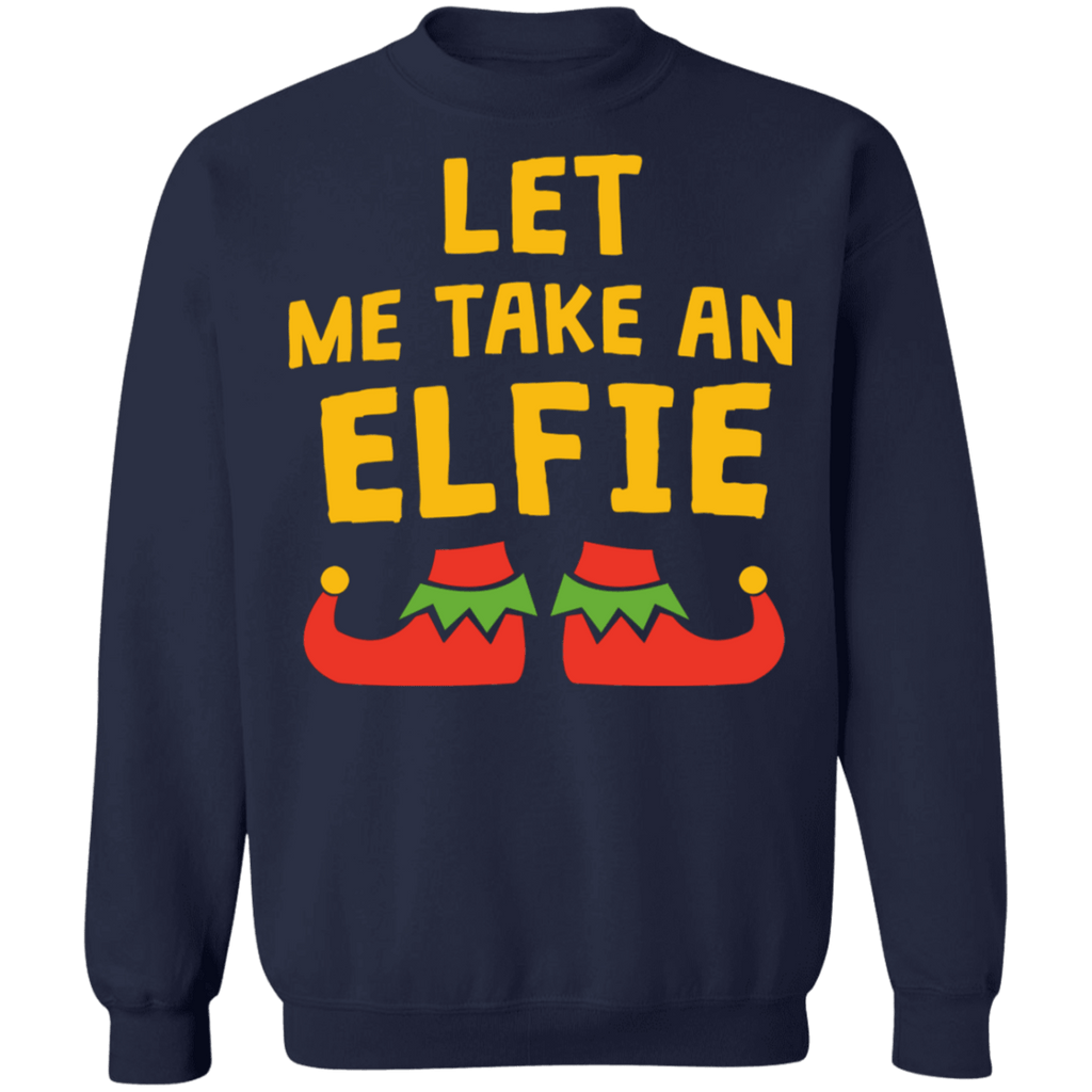 let me take an elfie ugly christmas sweater sweatshirt