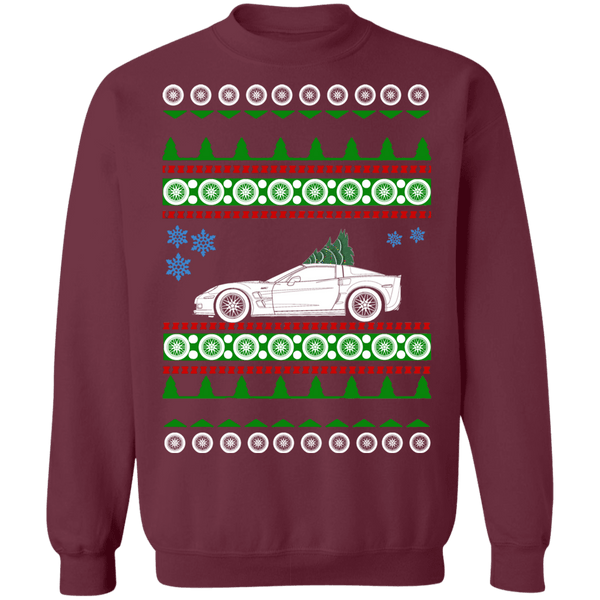 Corvette C6 Ugly Christmas Sweater new tree