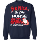 Be nice to the nurse 3 Ugly Christmas Sweater Sweatshirt