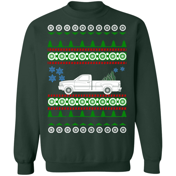 2nd gen american car or truck like a  Ram Ugly Christmas Sweater 1994