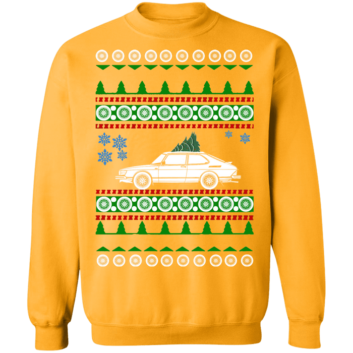 Saab 900 1987-1993 ugly christmas sweater sweatshirt