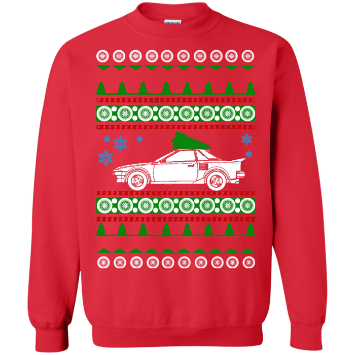 car like an MR2 1988 Ugly Christmas Sweater sweatshirt