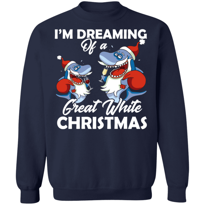 I'm Dreaming of a Great White Christmas Ugly Sweater Shark sweatshirt