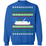 Pontoon Boat Ugly Christmas Sweater