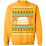 Swedish Car like a  240 245 Front view ugly christmas sweater (more colors)