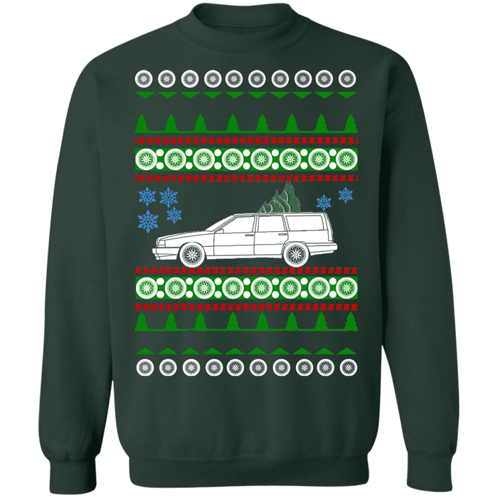 Swedish Car like Swedish Car like a  850 wagon 850R Ugly Christmas Sweater