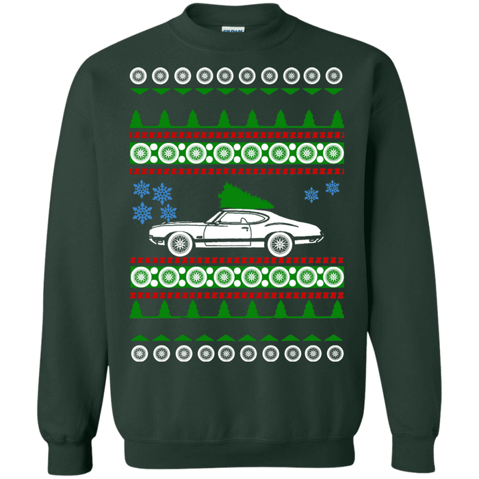 Oldsmobile 442 Ugly Christmas Sweater sweatshirt V1