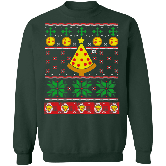 Pizza Slice Ugly Christmas Sweater Holiday sweatshirt