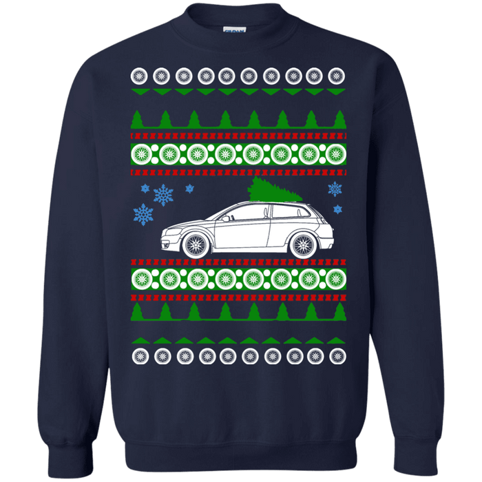 Swedish Car like a  C30 Ugly Christmas Sweater Crewneck sweatshirt