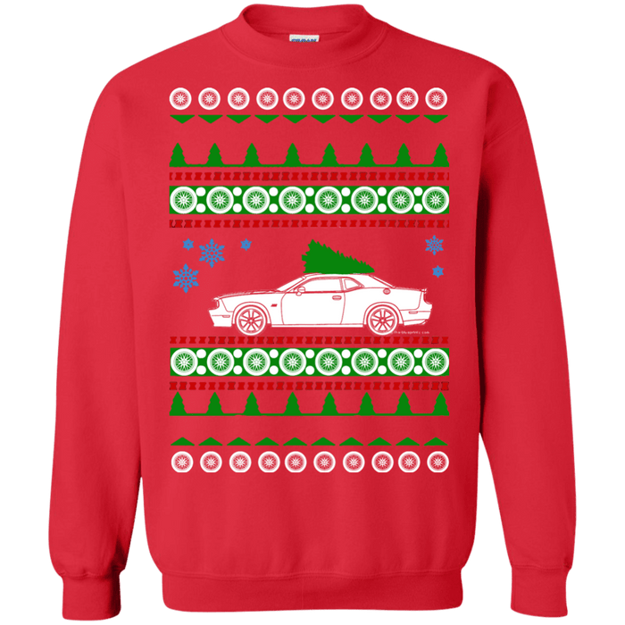 american car or truck like a  Challenger 2017 Ugly christmas sweater sweatshirt