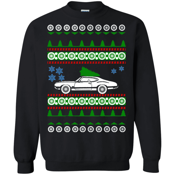 Oldsmobile 442 Ugly Christmas Sweater sweatshirt V1