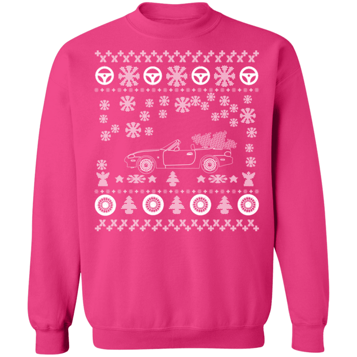 Mazda Miata NB v2 ugly christmas sweater