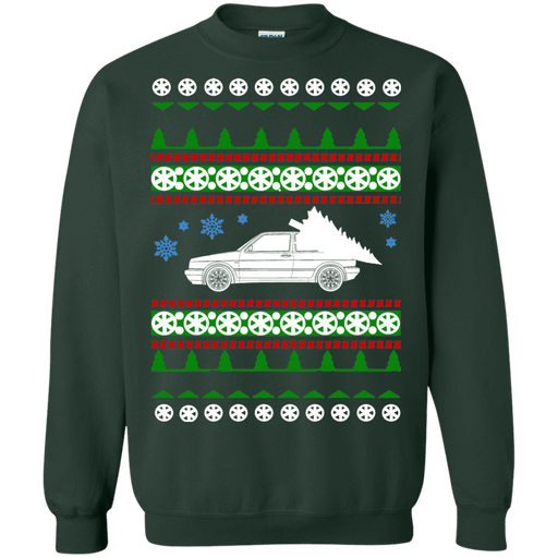 vw mk2 gti golf ugly christmas sweater