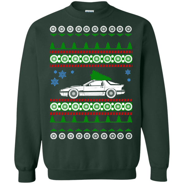 2nd gen mazda rx-7 ugly christmas sweater