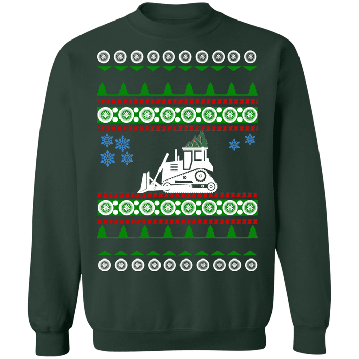 Bull Dozer Bulldozer Ugly Christmas Sweater