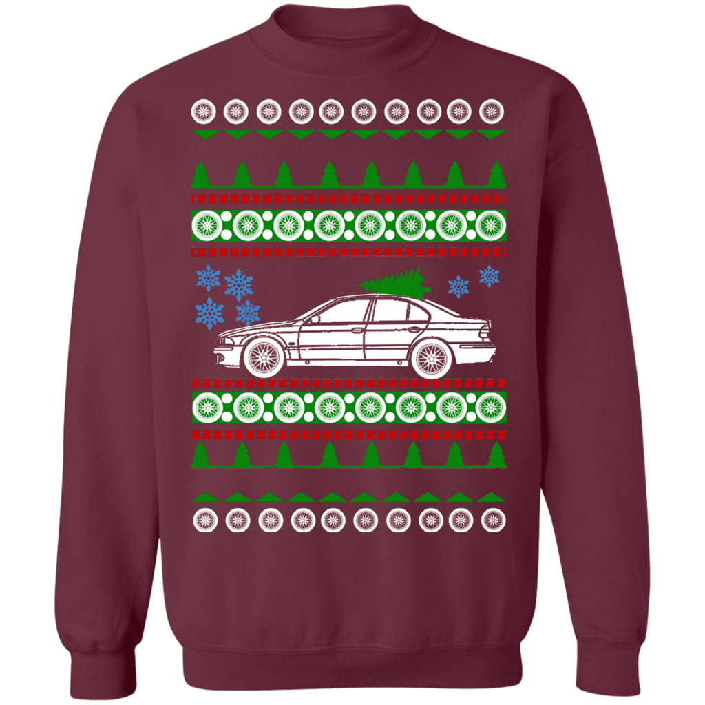 BMW E39 M5 Ugly Christmas sweater green tree