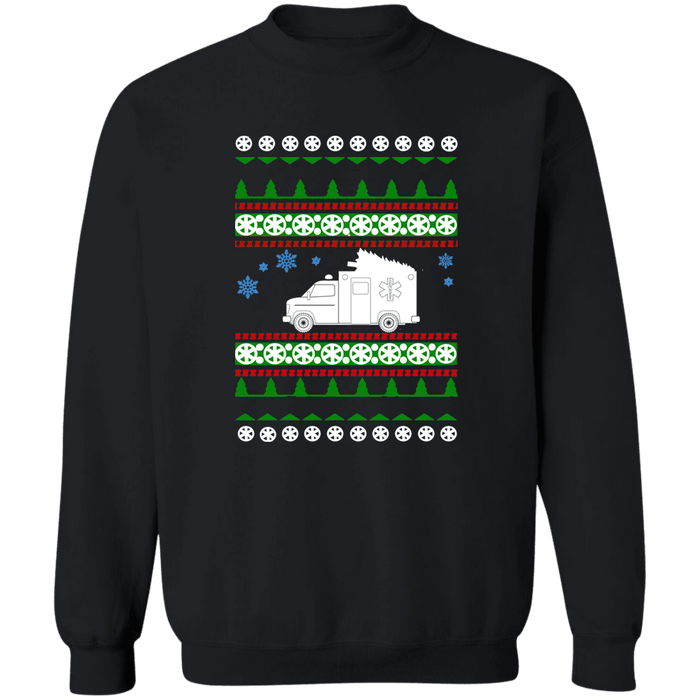 Ambulance EMT Ugly Christmas Sweater Sweatshirt