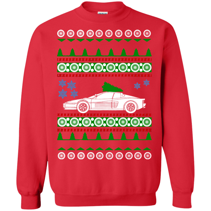 Exotic Car Ferrari Testarossa Ugly Christmas Sweater sweatshirt